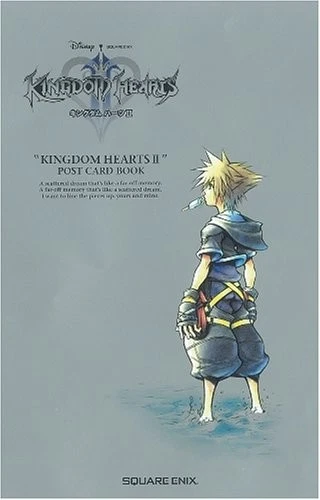 KINGDOM HEARTS II Postcard Book Art Illustration PS2 Game Japan ... book form JP - Image 1 of 1
