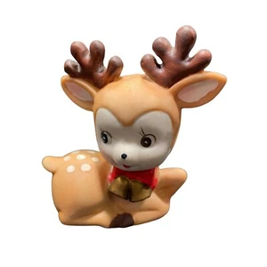 Figura de ciervo vintage - Navidad - Cerámica - Hecha en Taiwán - Imagen 1 de 5