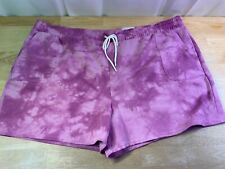 Women's Sonoma Shorts Sz 4X in Purple Tie Dye Pretty -