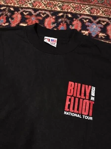 Vintage T Shirt Billy Elliot The Musical National Tour Black Concert Movie Promo - Picture 1 of 7