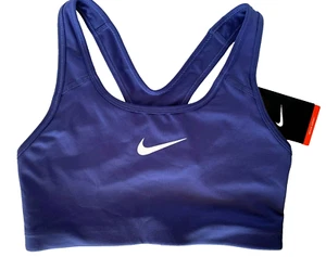 NEW NIKE [M] Women DRI-FIT Medium Support Sports Yoga Bra-Dark Indigo 871776-508 - Picture 1 of 1