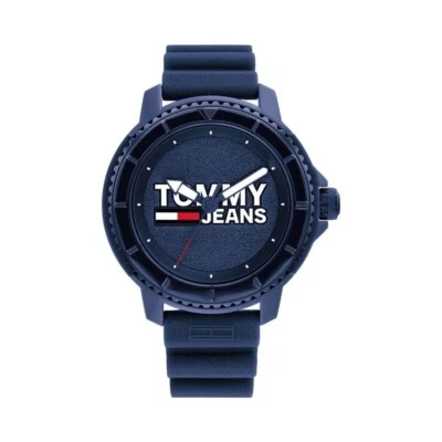TOMMY HILFIGER BLUE PLASTIC AND RUBBER WATCH 1792000 - Image 1 of 3