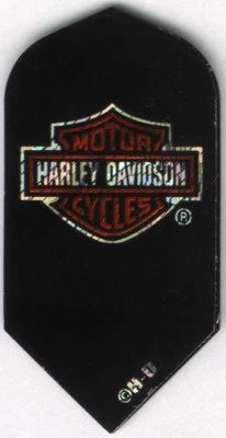 TON JUNKIE DARTS Harley Davidson Logo Slim Dart Flights: 3 per set