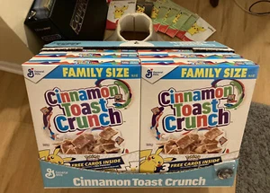 Cinnamon Toast Crunch Cereal SEALED CASE 25th Anniversary Pikachu w/Pokemon Pack - Picture 1 of 7