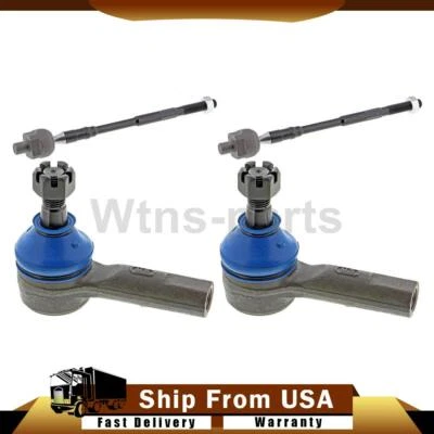 Extremos de barra de amarre exterior interior delantero 4 piezas para Nissan X-Trail 2005-2007 Foto 1 de 4