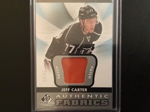 2012/13 Sp Game Used Authentic Fabrics Patch /35. Jeff Carter. Los Angeles Kings