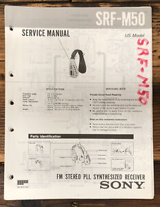 Sony SRF-M50 Portable Radio / Receiver  Service Manual *Original*
