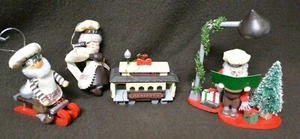 HERSHEYS Wooden Ornaments  VINTAGE by Kurt S Adler LOT of 5 - Picture 1 of 12