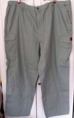 WALLS Work Wear~Green CONSTRUCTION GRADE CARGO WORK PANTS~Men's 2XL Regular~NWT - Image 1 of 4