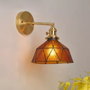 Modern Led Indoor Wall Lamp Mirror Light Brass Deco Glass Wall Reading Light Bar - Picture 1 of 29