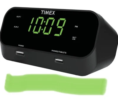 Timex RediSet Dual Alarm Clock with USB Charging T129 - Image 1 of 4