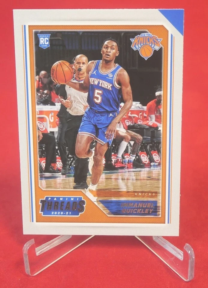 Immanuel Quickley Rookie Base Threads NBA Panini Basketball Card #100 MT  - Image 1 of 1