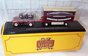 Scammell Highwayman & Dodgem Trailer - R Edwards 1-76 GREATEST SHOW FAIR New - Picture 1 of 2