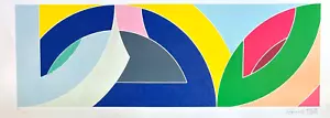 Frank Stella Lithograph COA Original Signed In Pen Numbered In Pencil 275exe - Picture 1 of 11
