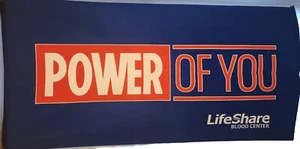 Toalla de playa LifeShare Blood Center súper suave, tamaño estándar, TOTALMENTE NUEVA - Imagen 1 de 5