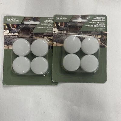 Tampas deslizantes para móveis 1-1/4" 878757 substituições de tampa de perna de ferro forjado 8 peças - Imagem 1 de 4