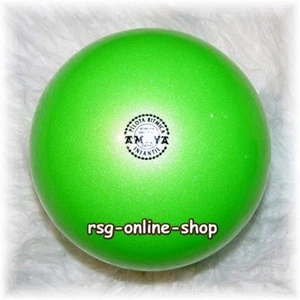 RSG Ball JUNIORBALL Gymnastikball HELLGRÜN neongrün METALLIC 150-170mm 300g NEU! - Bild 1 von 1