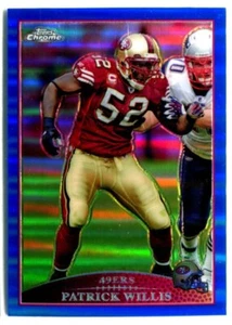 PATRICK WILLIS 2009 Topps Chrome BLUE REFRACTOR 49ers #TC86 QTY - Picture 1 of 1