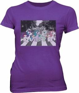 Juniors Damski My Little Pony Friendship Is Magic Pony Road Fioletowy T-shirt Koszulka