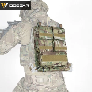 IDOGEAR Tactical Pouch Bag Zip On Panel W/Mag Pouch for AVS JPC2.0 CPC Camo Army - Picture 1 of 17