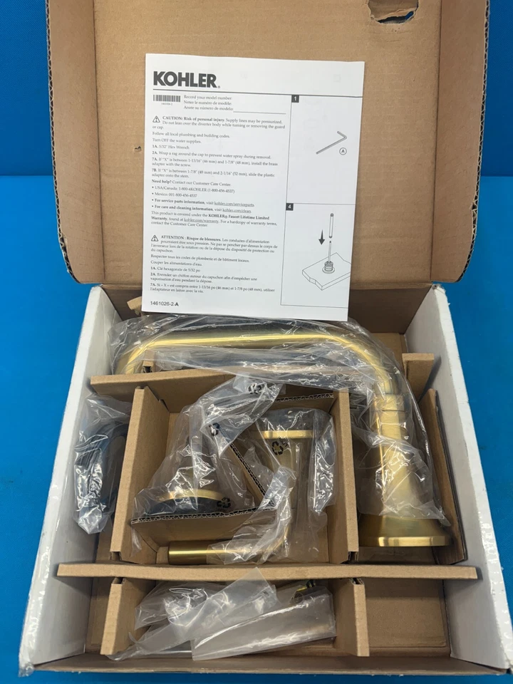 Torneira de banho KOHLER K-T26440-4 tons montagem em deck acabamento com desviador - Imagem 1 de 4