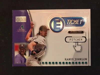 2000 Fleer Skybox Randy Johnson E-Ticket #15ET Arizona Diamondbacks Insert HOF - Image 1 of 2