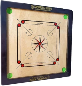 Sport King 27-27 Inch High Finish Carrom Board with Free Coins, Striker Powder - Picture 1 of 6
