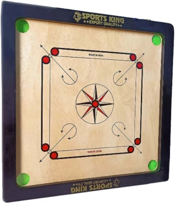 Sport King 27-27 Inch High Finish Carrom Board with Free Coins, Striker Powder - Image 1 of 4