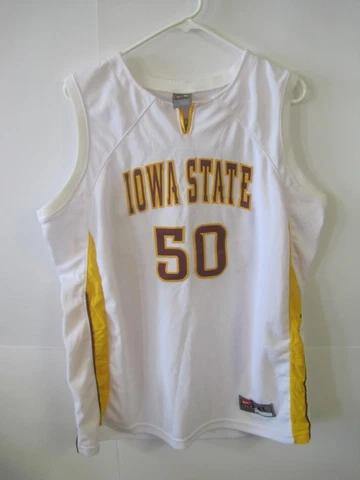 Iowa State Cyclones Men's Basketball Jersey Nike Game Worn I-State Size XL #50 Cover