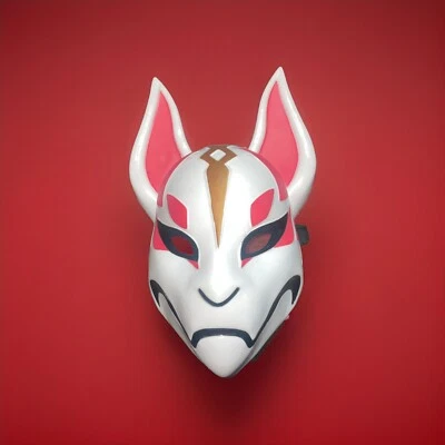 Fortnite Drift Fox Mask Adult Teen Plastic Cosplay Halloween - Image 1 of 2