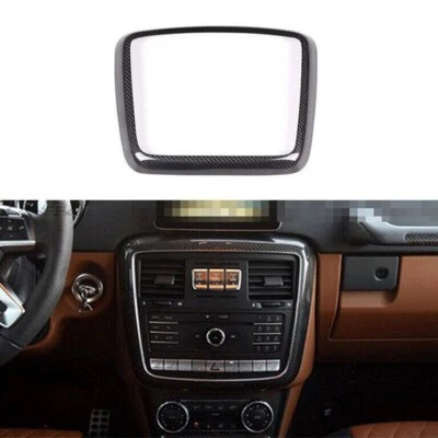 Real Carbon Center Console Panel Cover Trim for Mercedes Benz G Class W463 12-18 - Image 1 of 4