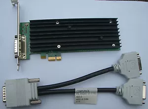 Nvidia Quadro NVS 290 NVS290 PCIe x1 DMS-59 Dual Head incl. Adapter Cable # - Picture 1 of 3
