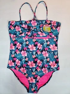 Hurley Girl's Hawaiian Floral Print One Piece Swimsuit. Size M (10-12) - Picture 1 of 5