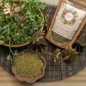 Rasatva Premium Quality Pure Natural Green Fenugreek Seeds/Hara Methi Dana,250Gm