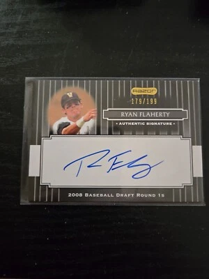 2008 Razor Signature Series Black /199 Ryan Flaherty #135 Auto RC Autograph - Image 1 of 2