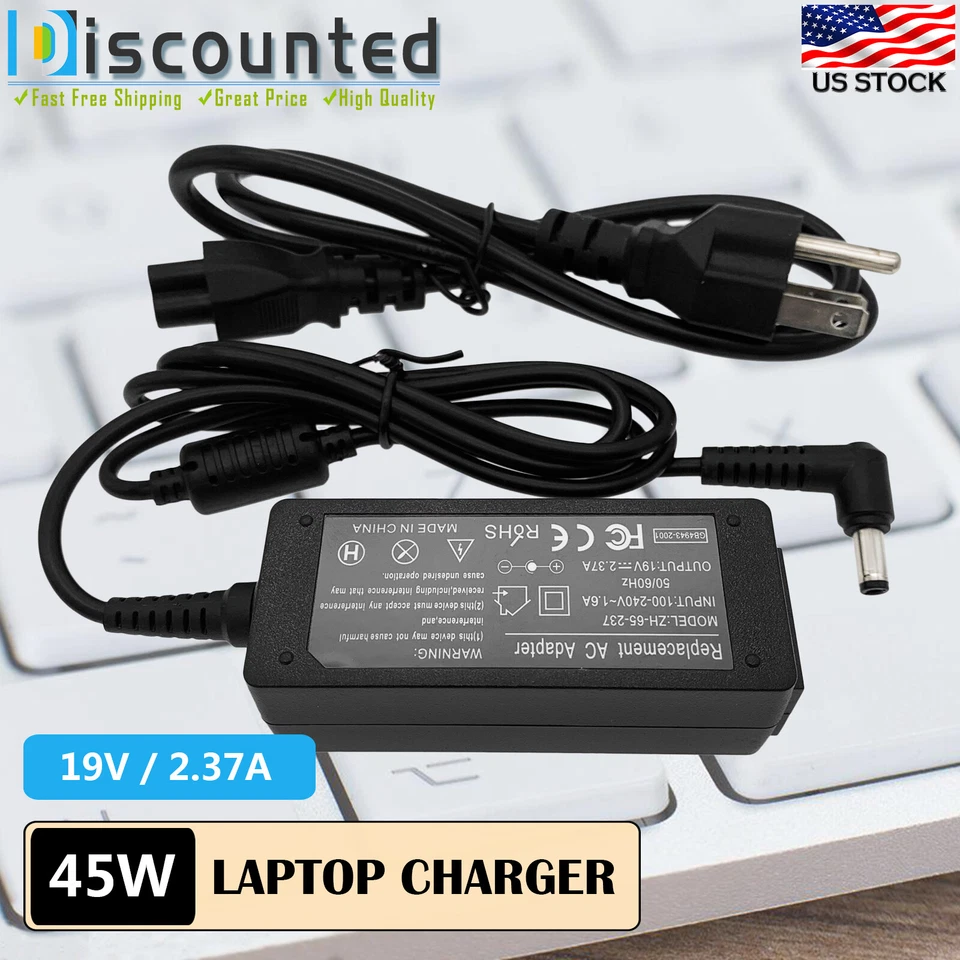 Адаптер переменного тока зарядное устройство для Toshiba Satellite C50 C55 C75 E45T L50 L55 L55D L75 S50 - Изображение 1 из 4