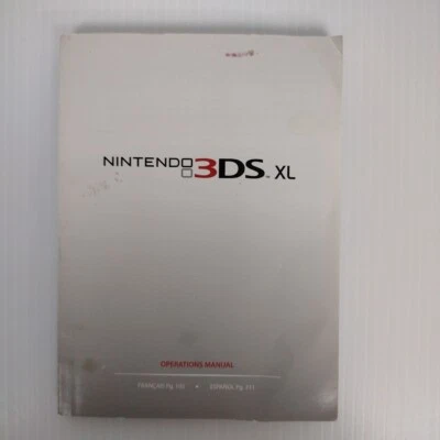 Manual de operaciones Nintendo 3DS XL SOLAMENTE Foto 1 de 4