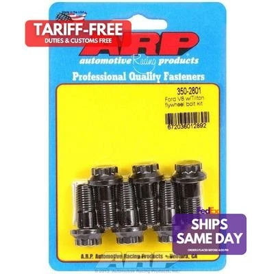 Arp 350-2801, Set of 6 Black Chromoly Fits Ford V8 Flywheel Bolt Kit Performance - Imagem 1 de 4