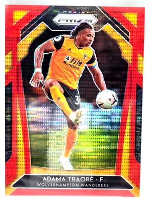 2020-21 Panini Prizm Adama Traoré Red Pulsar Prizm #148 Wolverhampton Wanderers - Image 1 of 3