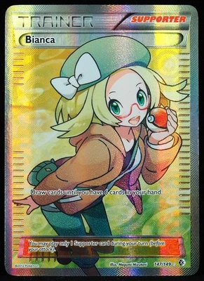 Bianca #147 Damaged Trainer Pokemon Card - Image 1 of 3