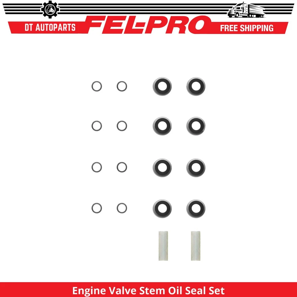 Juego de sellos de aceite de vástago de válvula de motor V8 5,7 L para GMC C5000 1989-1990 escape Fel-Pro Foto 1 de 1