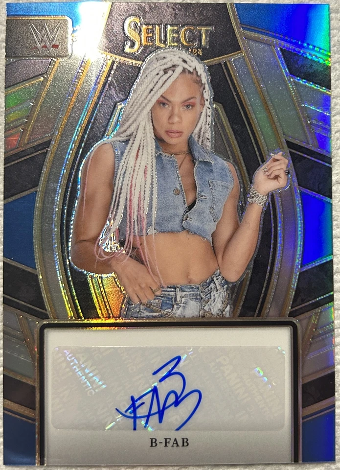 B-Fab Prizm Auto Panini WWE 2024 Select  - Image 1 of 1