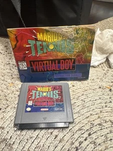 Mario's Tennis Nintendo Virtual Boy (w/ Manual) Great Shape - Picture 1 of 9