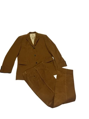 Difícil de Encontrar De Colección Hugo Boss Rossellini Película Ámbar Pana Traje Talla 42 Blazer Pantalones 30x32 Foto 1 de 4
