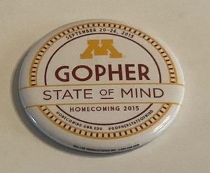 Spilla ritorno a casa calcio Università del Minnesota 2015 "Gopher State of Mind" UOF - Foto 1 di 2