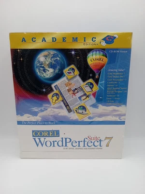 Corel WordPerfect Suite 7 Big Box PC CD-ROM 1995 - BRAND NEW Academic Edition - Image 1 of 4
