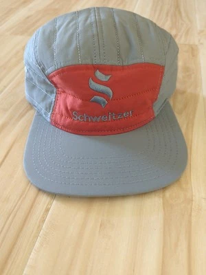 New Schweitzer Skiing Mountain Sandpoint Idaho Gray Red Nylon Bill  Hat - Image 1 of 4