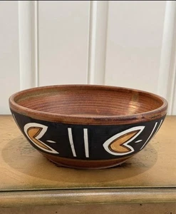Tina Richardson Signed Vintage 80’s Southwestern 10” Pottery Bowl - Picture 1 of 8