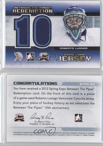 2012 ITG Between the Pipes Roberto Luongo #BTPR-83 HOF