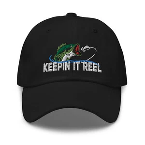 Gorra de béisbol Keepin it Reel de pesca de lubina sombrero de papá para hombres mujeres - Imagen 1 de 105